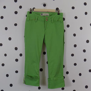 Gap Cropped Cuffed Capri Pant 4 Low Rise Stretch